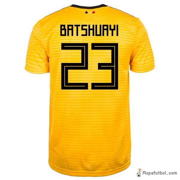 Camiseta Belgica Replica Segunda Ropa Batshuayi 2018 Amarillo